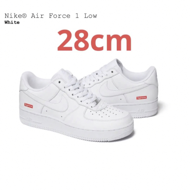 NIKEエアフォース1Supreme Nike Air Force 1 Low 28cm