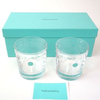 ティファニー(Tiffany & Co.)のTIFFANI ティファニー ロックグラス ペア 新品未使用 箱付き(グラス/カップ)