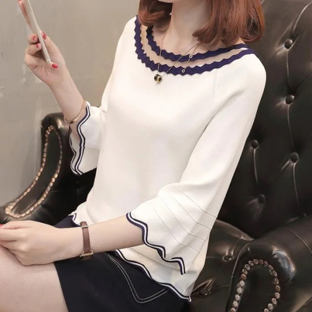 dholic(ディーホリック)のscallop blouse❤︎ レディースのトップス(シャツ/ブラウス(長袖/七分))の商品写真