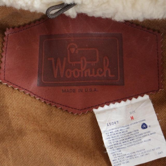 Woolrich  中ボア バッファローチェック フルZIP ウールジャケット