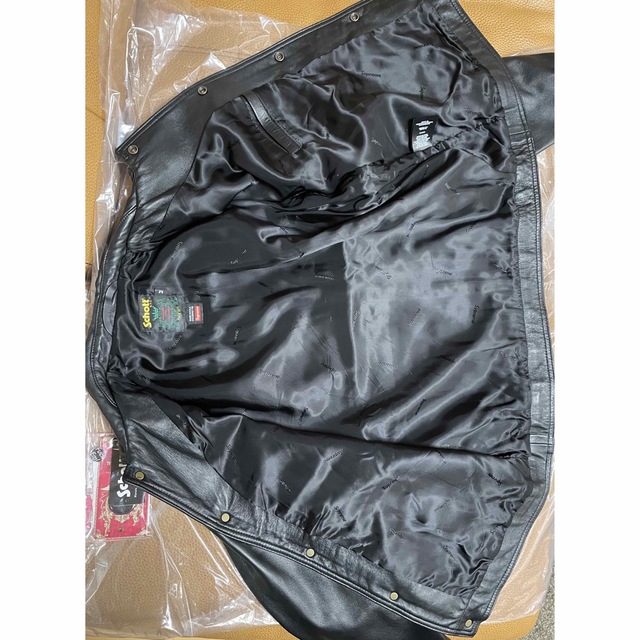 22SS Supreme Schott Leather Work Jacket