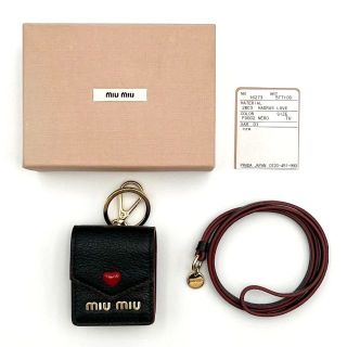 ミュウミュウ(miumiu)の【Airpods対応】ミュウミュウ　イヤホンケース　イヤホン　イヤフォン　カバー(その他)