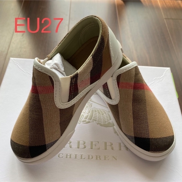 BURBERRY(バーバリー)のバーバリー　チルドレン　Burberry チェック　キッズ　スニーカーEU27 キッズ/ベビー/マタニティのキッズ靴/シューズ(15cm~)(スニーカー)の商品写真