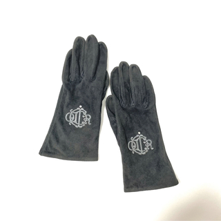 クリスチャンディオール(Christian Dior)のクリスチャンディオール　エンブレムロゴ刺繍　グローブ　手袋(手袋)