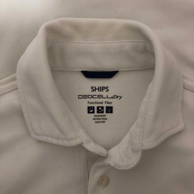 SHIPS(シップス)のSHIPS  ポロシャツ　WEB限定　白 メンズのトップス(ポロシャツ)の商品写真