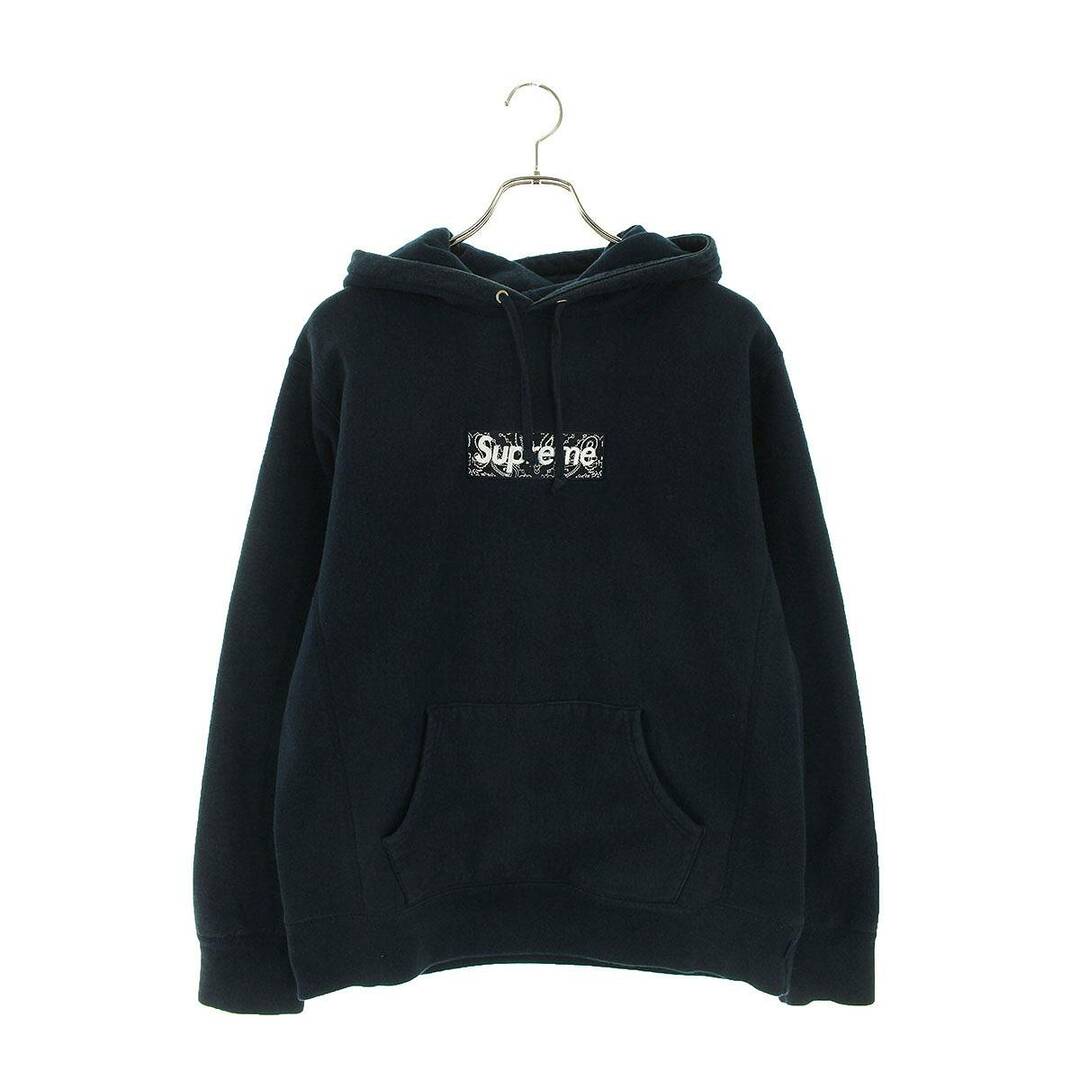 シュプリーム  19AW  Bandana Box Logo Hooded Sweatshirt バンダナボックスロゴプルオーバーパーカー  メンズ M