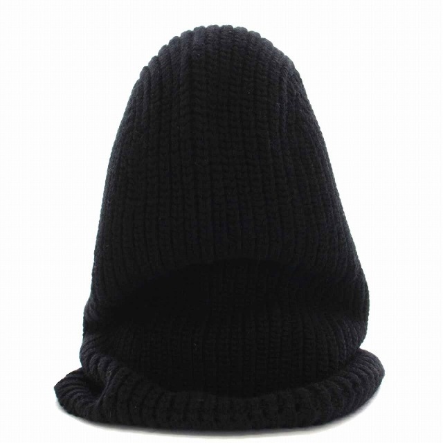 タカヒロミヤシタザソロイスト aran pattern balaclava 黒 メンズの帽子(その他)の商品写真