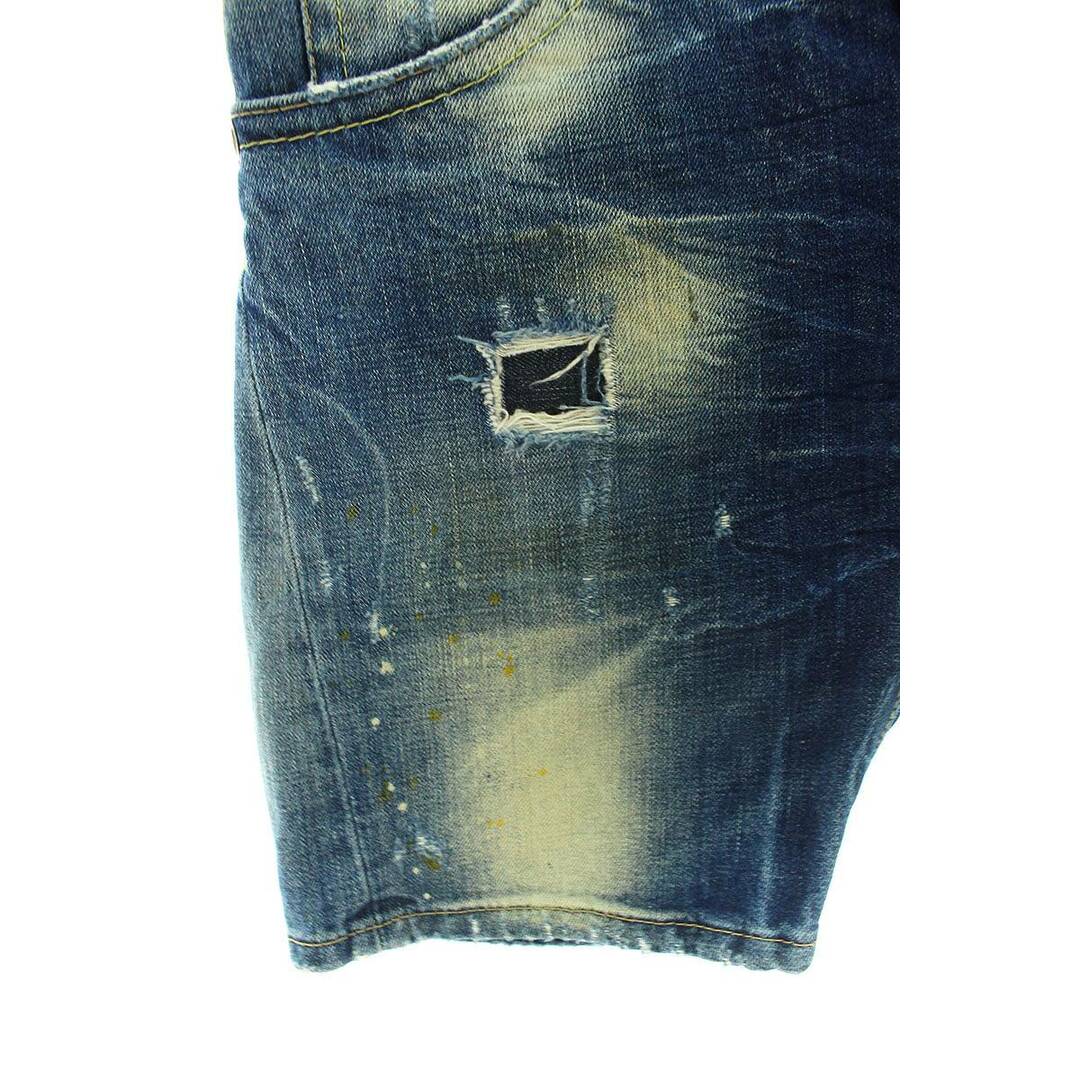 DSQUARED2(ディースクエアード)のディースクエアード ダメージペンキ加工デニムハーフパンツ  メンズ 40 メンズのパンツ(ショートパンツ)の商品写真