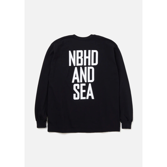 M　NH X WIND AND SEA . TEE LS-1 茶　ネイバーフッド