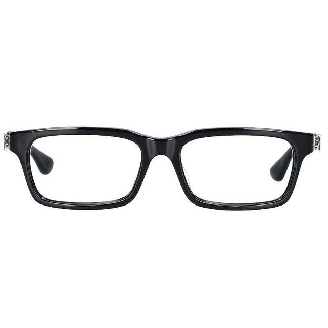 クロムハーツ  RUMPLEFORESKIN-A ダガーテンプルスクエア型サングラス/眼鏡 メンズ 56□18-145