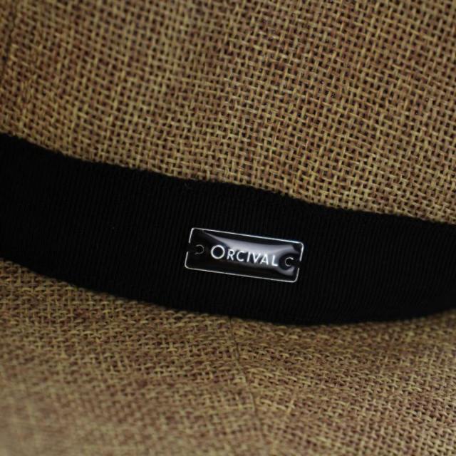 ORCIVAL(オーシバル)のオーチバル オーシバル ラフィアライク 6パネルハット 麦わら帽子 茶 レディースの帽子(麦わら帽子/ストローハット)の商品写真