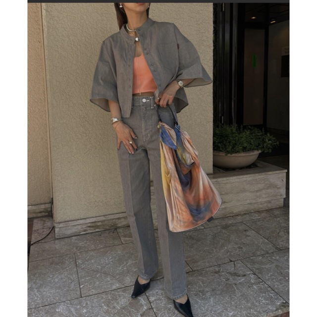 Ameri VINTAGE OTONA CENTER PRESS DENIM
