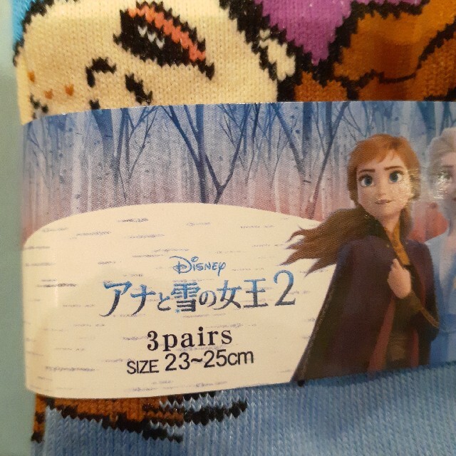 Disney(ディズニー)のアナと雪の女王　ソックス3足組 レディースのレッグウェア(ソックス)の商品写真