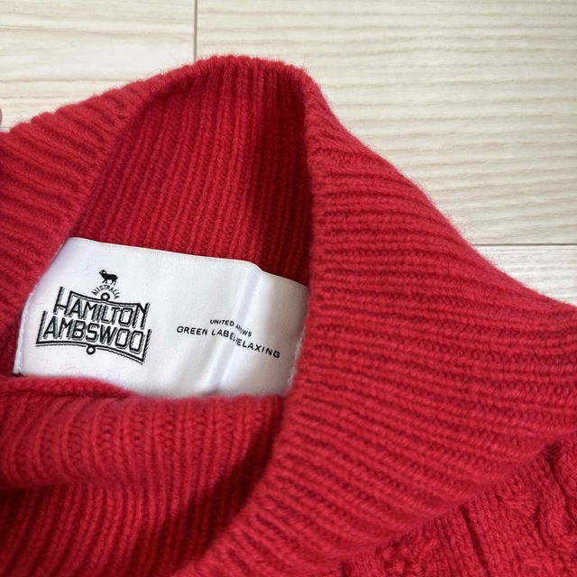 HAMILTON LAMBSWOOL  ケーブル編みウールニット