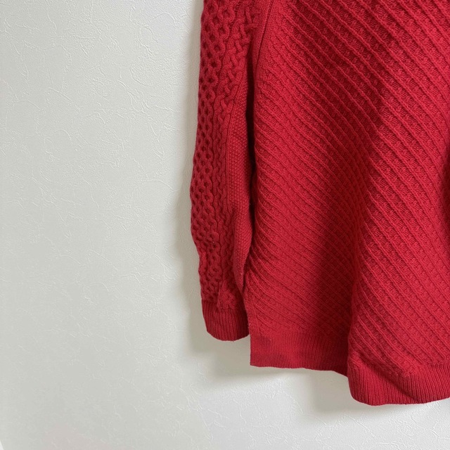 HAMILTON LAMBSWOOL  ケーブル編みウールニット