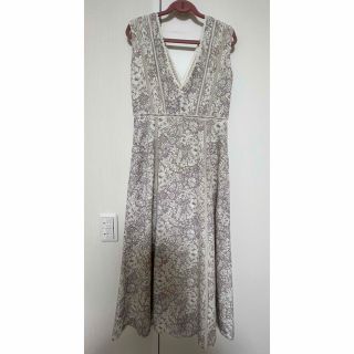 Her lip to - Her lip to Lace Trimmed Floral Dress モーヴの通販 by ...
