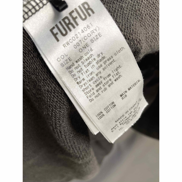 fur fur(ファーファー)のFURFUR ティアードスウェットワンピース チャコール レディースのワンピース(ロングワンピース/マキシワンピース)の商品写真