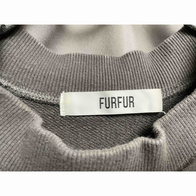 fur fur(ファーファー)のFURFUR ティアードスウェットワンピース チャコール レディースのワンピース(ロングワンピース/マキシワンピース)の商品写真