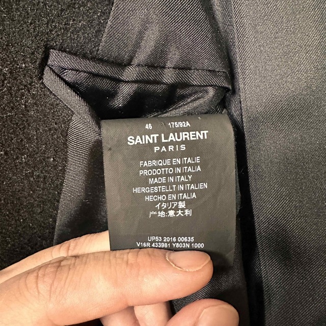 Saint Laurent(サンローラン)のSaint Laurent  サンローラン　チェスターコート　エディ期 メンズのジャケット/アウター(チェスターコート)の商品写真