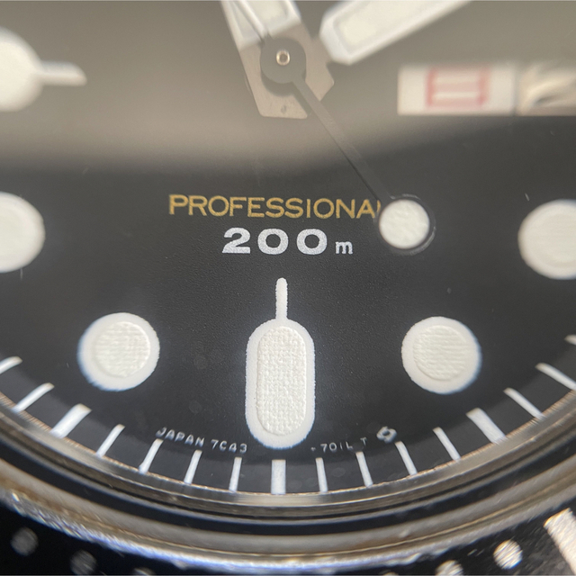 電池交換済 SEIKO プロフェッショナル200mダイバー 7c43-7010