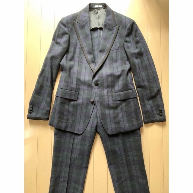 【新品】SUITSELECTスーツセレクト◆チェックスーツセットアップ◆90Y4