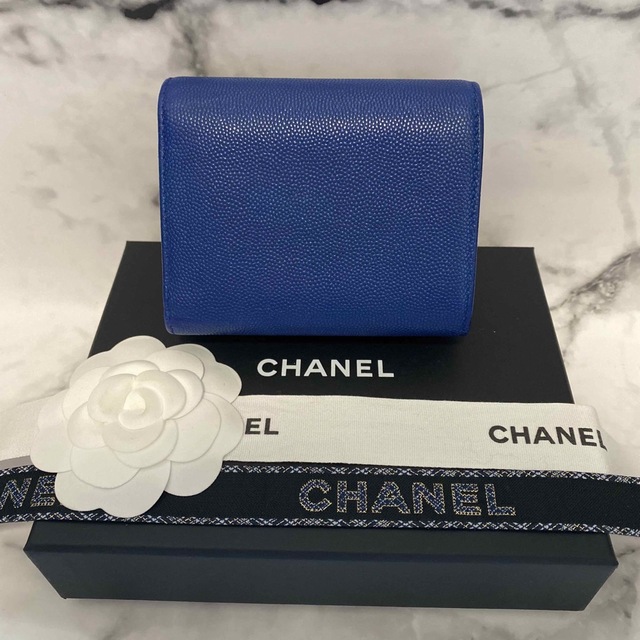 29番台　CHANEL レア　カメリア　キャビアスキン　ラウンドジップ　美品