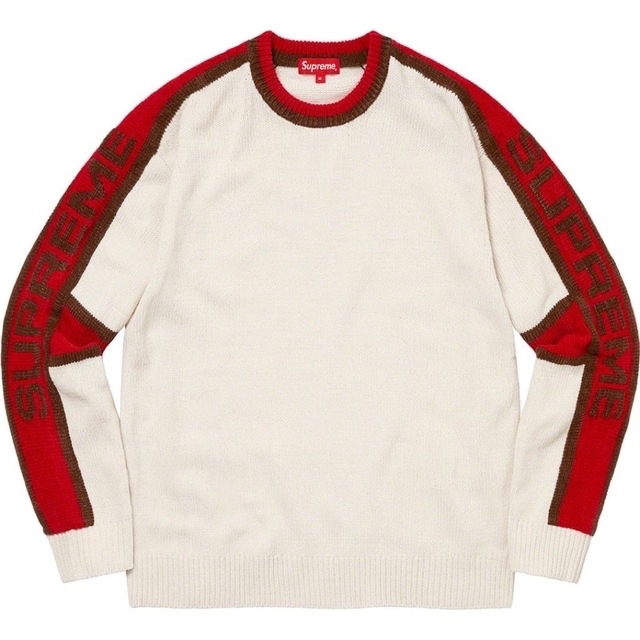 Supreme Striped Raglan Sweater セーター L