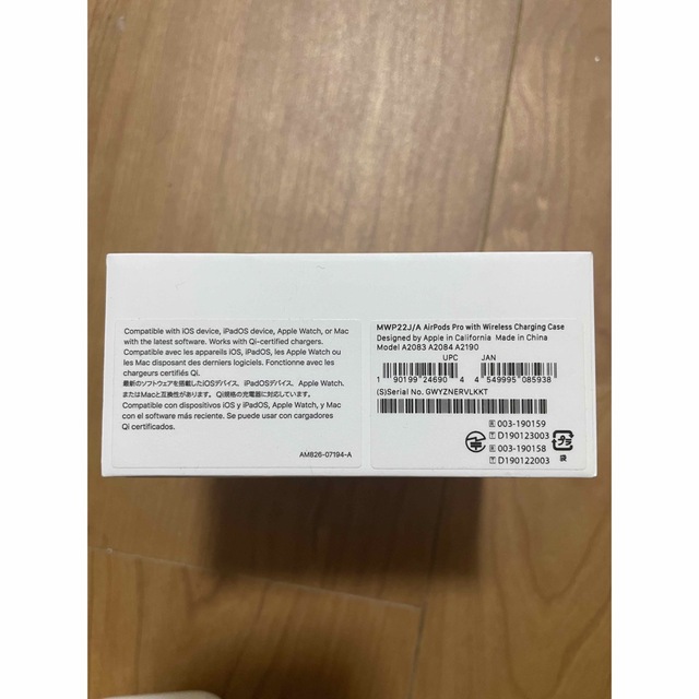 APPLE AirPods Pro ノイズキャンセリング付完全ワイヤレスイヤホン 6