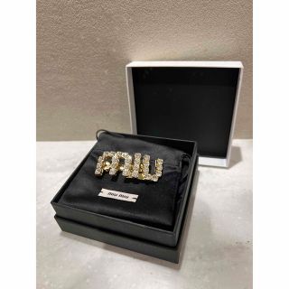 最終値下げ‼️【正規品】MIUMIU ビジュートリム ヘアクリップ