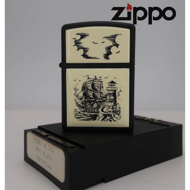 ZIPPO(ジッポー)のZIPPOジッポー　#368  スクリムショー／ブラックマット　ライター　8 メンズのファッション小物(タバコグッズ)の商品写真