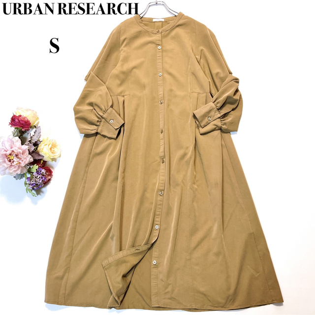 URBAN RESEARCH タック切替 シャツワンピース