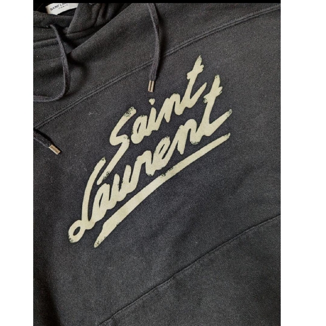 Saint Laurent(サンローラン)の至極美品　2022AW　サンローラン　オーガニックコットン　フーディー　ニット メンズのトップス(パーカー)の商品写真