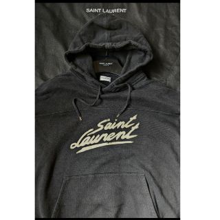 サンローラン(Saint Laurent)の至極美品　2022AW　サンローラン　オーガニックコットン　フーディー　ニット(パーカー)