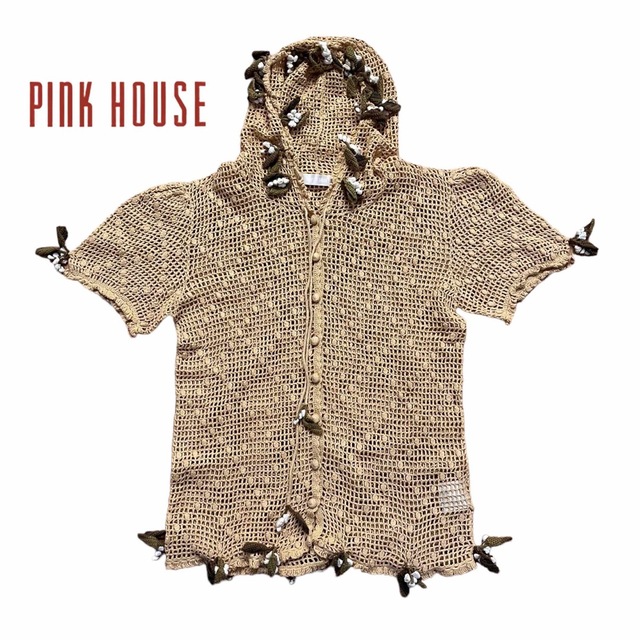 PINK HOUSE - 【PINK HOUSE】立体スズランモチーフ クロシェ編み ...