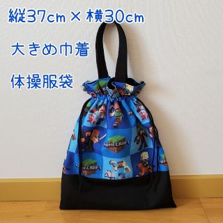 体操服袋　巾着　ハンドメイド(外出用品)