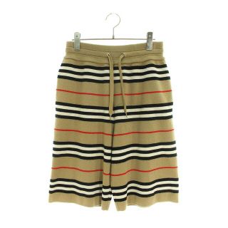 バーバリー(BURBERRY)のバーバリー 19SS 8011580 ケントンストライプニットハーフパンツ メンズ XS(ショートパンツ)