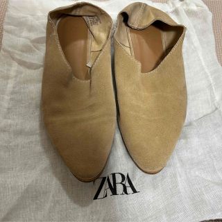 ザラ(ZARA)のZARA ザラ　スエード　フラットシューズ　TRF(バレエシューズ)