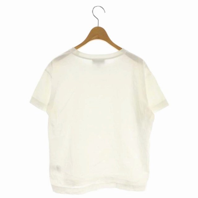 A.P.C(アーペーセー)のアーペーセー Tシャツ カットソー クルーネック 半袖 プリントロゴ S 白 レディースのトップス(Tシャツ(半袖/袖なし))の商品写真