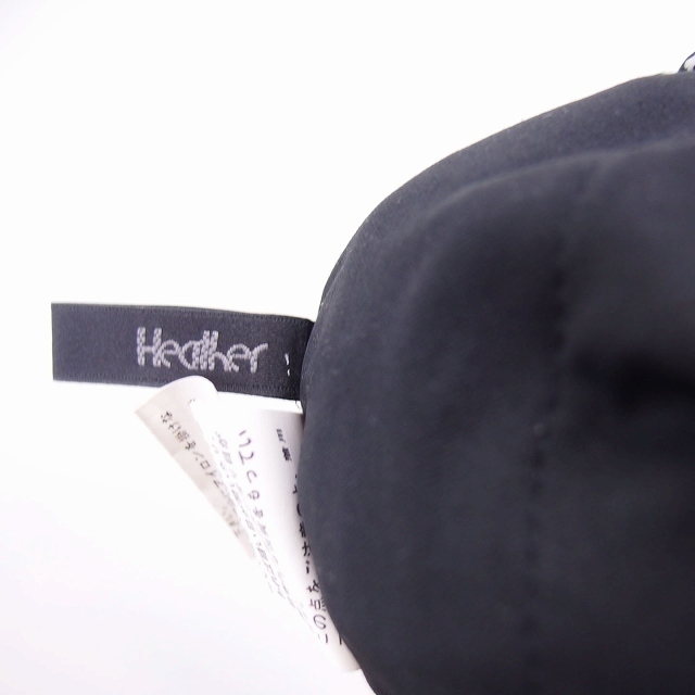 heather(ヘザー)のヘザー Heather スカート フレア ロング 花柄 F ブラック /KT4 レディースのスカート(ロングスカート)の商品写真