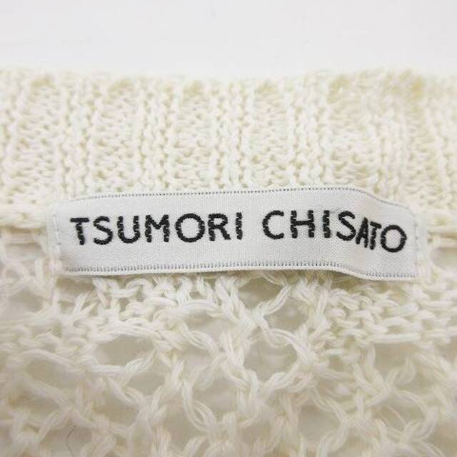 TSUMORI CHISATO(ツモリチサト)のツモリチサト 19ss かぎ編み ニット カーディガン Vネック M IBO36 レディースのトップス(カーディガン)の商品写真