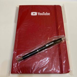 グーグル(Google)の《新品・未使用》youtube ノート&ボールペン セット(ノベルティグッズ)