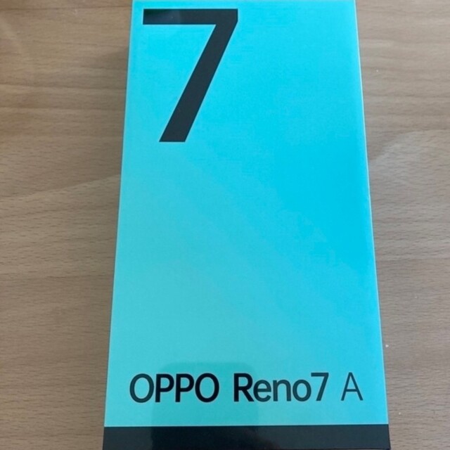 OPPO(オッポ)のOPPO Reno7A　SIMフリー　残債なし　新品未開封 スマホ/家電/カメラのスマートフォン/携帯電話(携帯電話本体)の商品写真