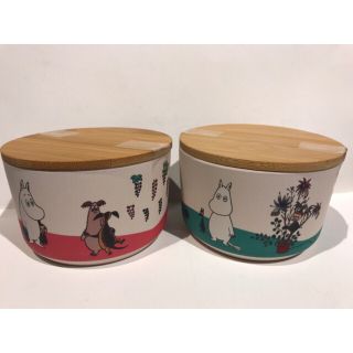 ムーミン(MOOMIN)のムーミン　スプリング　バンブーコンテナ 2種　カルディ(容器)