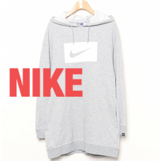 ナイキ(NIKE)のお値下げ★美品★NIKE プルオーバーロングパーカー　ワンピース(パーカー)