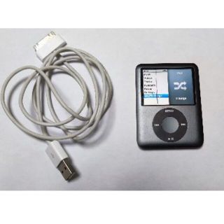 アップル(Apple)のApple iPod nano 8GB 第3世代 ブラック(ポータブルプレーヤー)