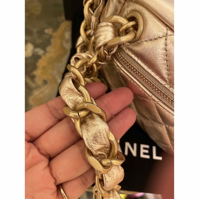 シャネル CHANEL マトラッセ チェーン クラッチ バッグ レザー