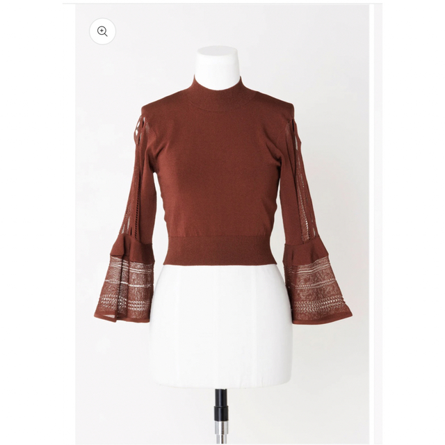 FETICO】FLARED SLEEVE KNIT TOP FETICO】FLARED SLEEVE KNIT TOP