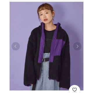 ダブルクローゼット(w closet)のダブルクローゼット ボア×フリースリバーシブルブルゾン(ブルゾン)