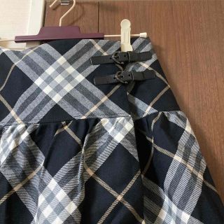 BURBERRY BLUE LABEL - 【特価】バーバリーブルーレーベル台形巻きミニ