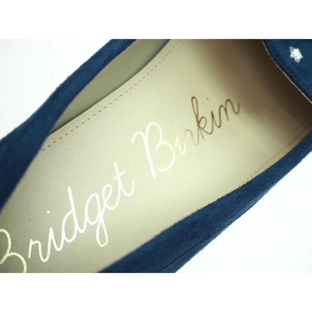 Bridget Birkin(ブリジットバーキン)のBridget Birkin スウェード モカシン　ローファー　23.5　紺 レディースの靴/シューズ(ローファー/革靴)の商品写真